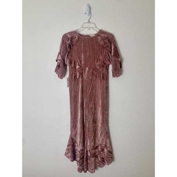 MIA JOY Girls Valery Jumpsuit Size 10 Pink Velvet